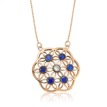 

925 sterling Silver Flower of Life Lady Necklace