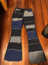 Liooil-pantalones vaqueros acampanados con cintura alta, ropa de calle con bolsillos, Sexy