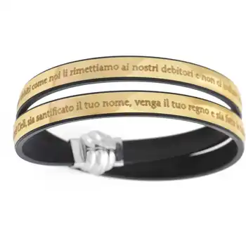 

Bracciale Unisex AMEN thermoplastic di colore nero TPNIT20-38