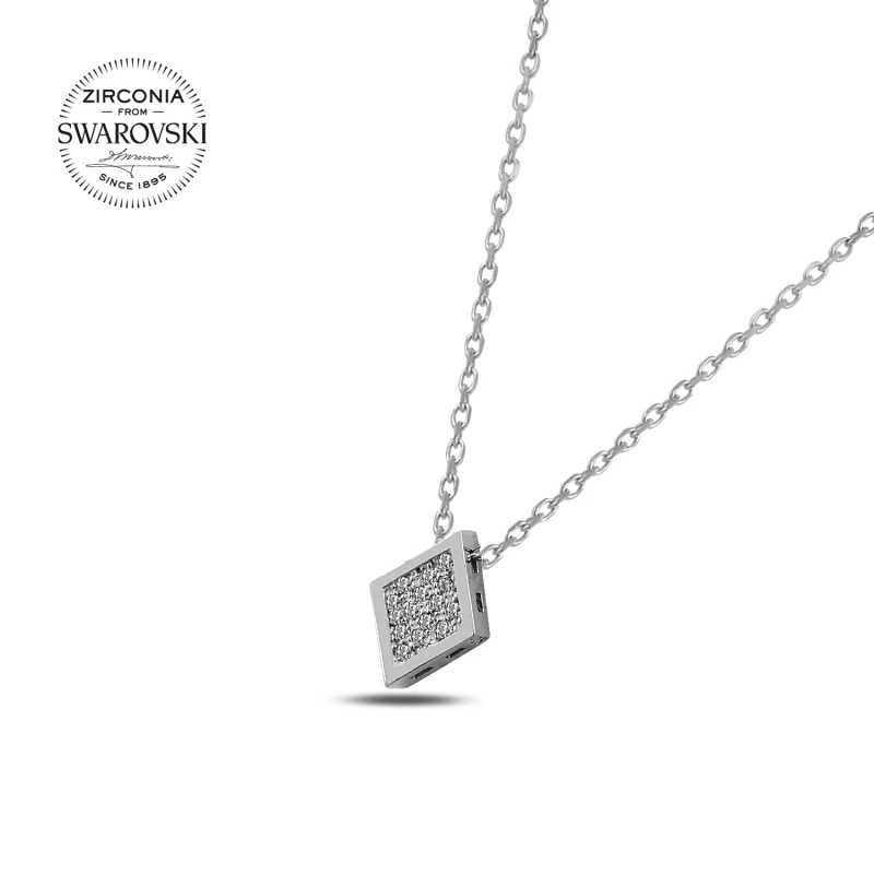 

Armagano Swarovski Zirconia Cubic Zirconia Diamond Shape Necklace