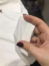 Women's T-Shirts Short-Sleeve Embroidery Black Top White Fashion-Star Korean Casual O-Neck