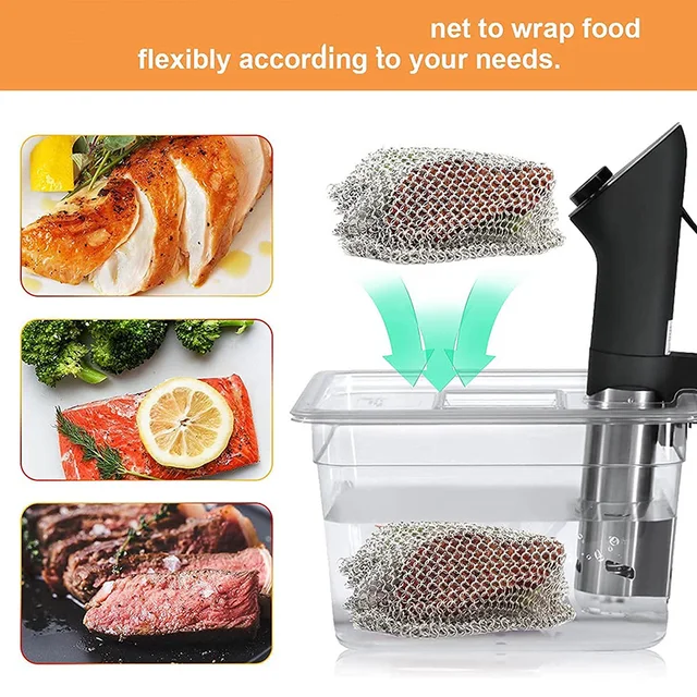 Sous Vide Sinker Weight Food Grade Stainless Steel Mesh Net