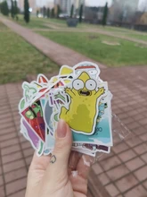 50 Uds de dibujos animados Solar opuestos temporada pegatinas monopatín DIY teléfono guitarra portátil equipaje clásico Graffiti Cool etiqueta juguete de niño