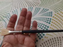 EZONE-pincel de cerdas para pintura, diferentes pinceles de tamaños, Handel de madera para óleo, Acuarela, Gouache acrílico, suministro de arte