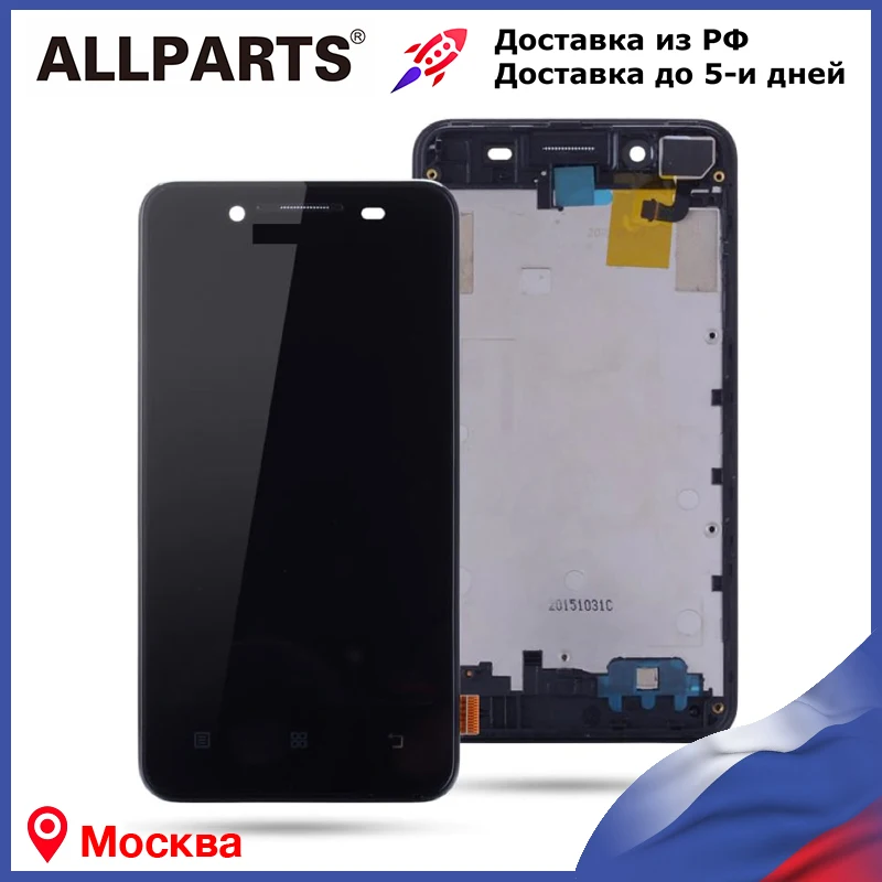 100% Оригинал 4.5&quot Дисплей для Lenovo A319 LCD в сборе с тачскрином на рамке Clearance Sale |