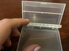 Caja de almacenamiento de acrílico con 20 ranuras para brocas de uñas, soporte vacío para fresas, recipiente de exhibición, accesorios de manicura, LAA35-2