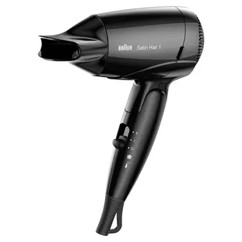 

BRAUN HD130 hair dryer black 1200w travel