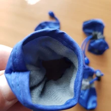 Zapatos para perros medianos y pequeños, botas impermeables de felpa antideslizantes de fondo suave, cálidas, calzado para Chihuahua, osito cachorro