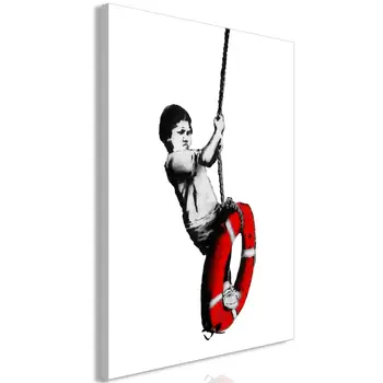 

Table Banksy Boy on Rope 1 piece Vertical