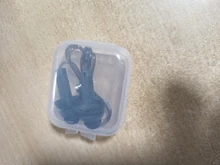 1 caja de PC lleno de confort de los tapones para los oídos de reducción de ruido de silicona suave tapones de oído soga de PVC tapones para los oídos de protección para la natación para dormir