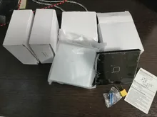 Minitiger-Panel de cristal de lujo, Interruptor táctil de pared estándar europeo, 1 entrada, 1 vía