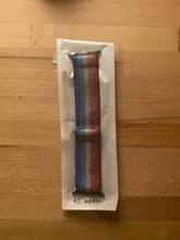 Correa de nailon suave y cómoda con hebilla elástica para Apple watch, banda de 38mm y 42mm, Serie 6 SE 543 2 1 para iWatch, Correa trenzada de nailon de 44mm