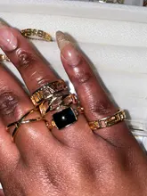 Conjunto de anillos de oro rosa para mujer, joyería punk, vintage, venta indefinida, venta al por mayor, accesorios de Navidad 2020