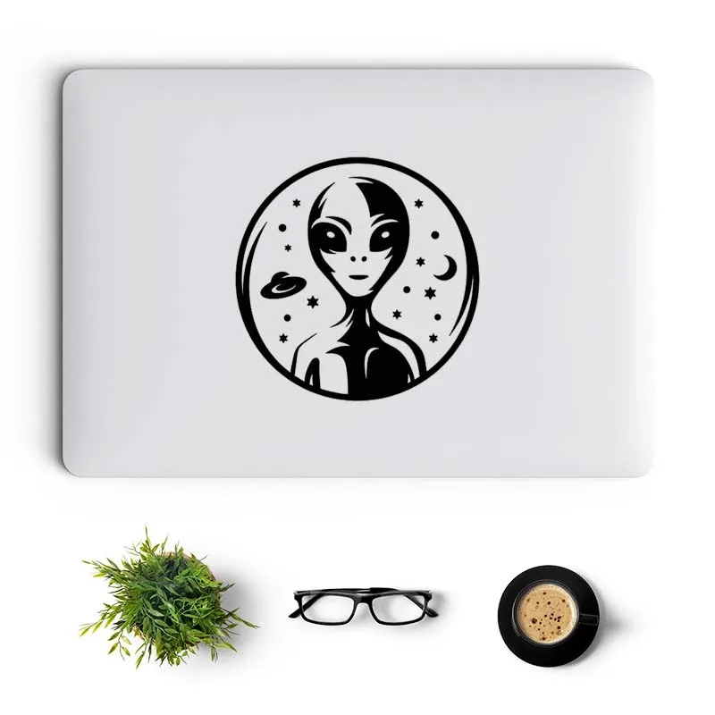

ET Alien UFO Laptop Sticker for Macbook Accessories Pro 14 16 Retina Air 11 13 15 Inch Vinyl Notebook Cover Skin Mac Book Decal