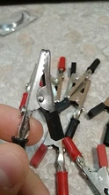 Alligator Clips-Clamps Crocodile-Clips Insulated Cable Lead-Testing Metal 10pcs/Lot Plastic-Handle