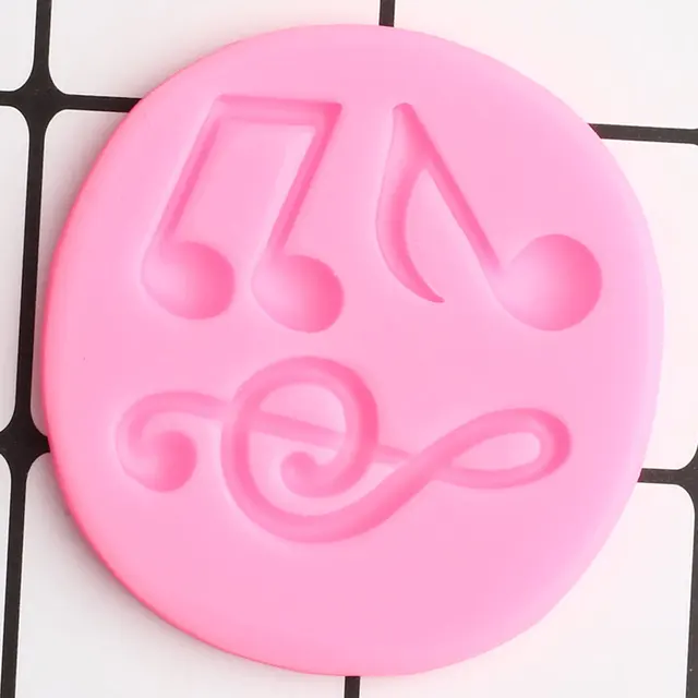 Musical Note Cake Border Szilikon Penész Cupcake Topper Fondant Sütemény Díszítő Szerszámok Polimer Agyag Cukorkák Csokoládé Gumpaste - Image 4