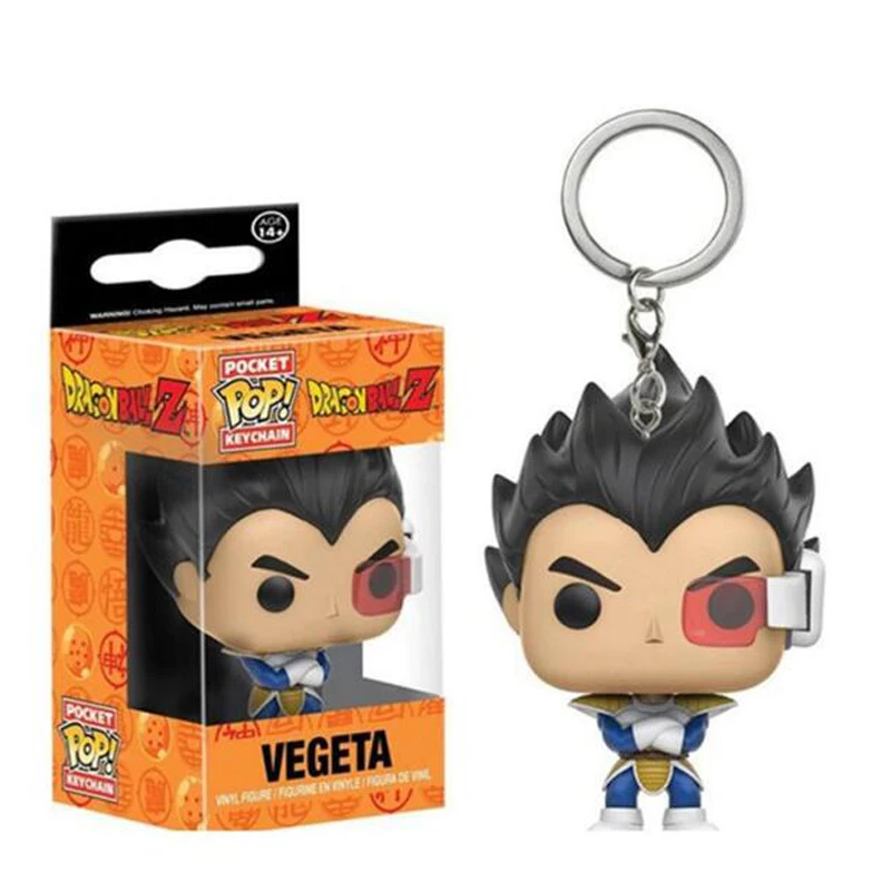 Funko Pop Pocket Vegeta брелок с надписью Dragon Ball Goku фигурка игрушки - Цвет: Vegeta