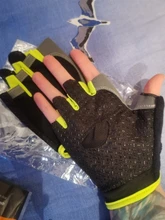 Guantes de ciclismo para deportes al aire libre, protectores de mano en malla, transpirables, accesorios de bicicleta antideslizantes, cubre la mitad de los dedos