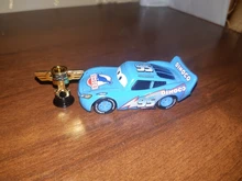 Disney Pixar Cars 3-Rayo McQueen Mater Pision Cup Mater 1:55, juguete de coche de aleación de Metal fundido a presión, regalo de cumpleaños para niños