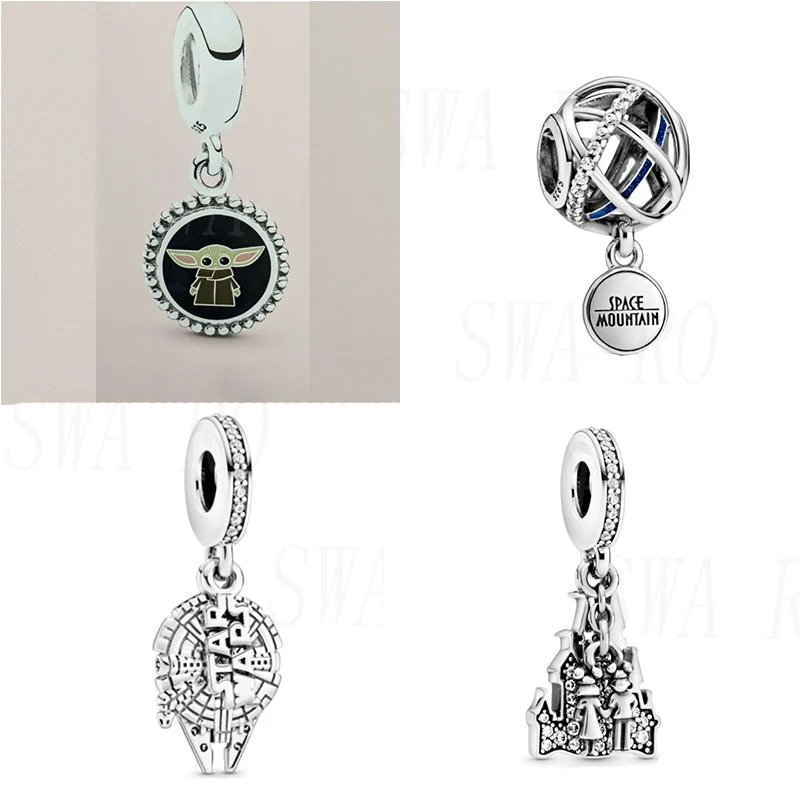 REVIEW TOP SELLER  2020 New High Quality S925 Disne Parks Star Wars Baby Yoda The Child Castle Couple Millennium Falco