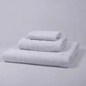 

Towel Set plain white 100% cotton