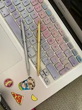 De lujo de alta calidad giro diseño de onda tinta de dibujo de METAL bolígrafo, papelería de oficina de la escuela suministros nuevos