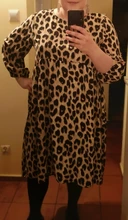 Printed Dresses Robe Bohemian Long-Sleeve VONDA Leopard Casual Women Vestidos Femme O-Neck