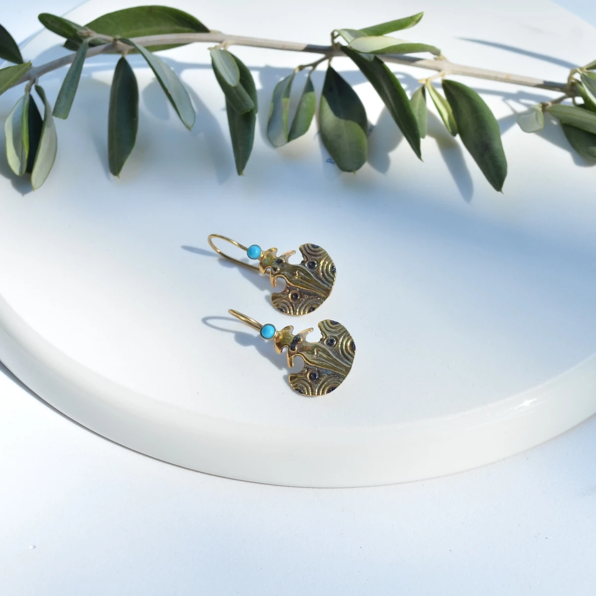 

Handmade silver earrings free shipping from Turkey