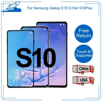 

100% Orig AMOLED Display for SAMSUNG S10 S10e LCD Touch Screen Digitizer Display Assembly For SAMSUNG Galaxy S10 Plus New Screen