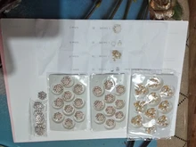 Lote de 10 unidades de diamantes de imitación y perlas brillantes, adornos para joyas, vacaciones, productos creativos hechos a mano, accesorios al por mayor