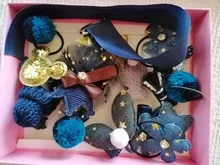 Diadema de bebé para niña, turbante Darling con lazos, diademas elásticas, clips, conjunto de horquillas, accesorios para bebé, 18 uds.