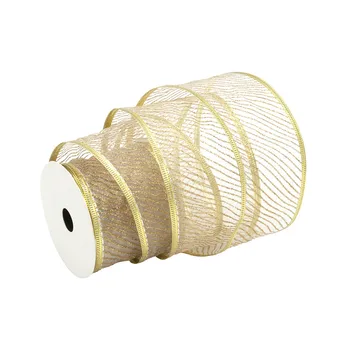 

91-3271 Ribbon Packing (organza) 63mm * 10 m (gold)