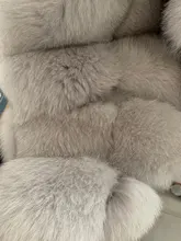 Chaleco de piel de zorro auténtica de alta calidad para mujer, 100% de piel auténtica natural, chaqueta de moda, 2019