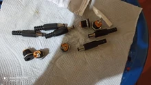 Female Jack Connector Plugs Screw-Nut Panel-Mount Power-Socket Plastic DC022 10PCS 5pairs