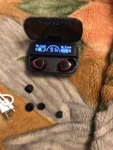 Auriculares inalámbricos TWS con Bluetooth, cascos impermeables con pantalla HD LED, micrófono Dual, estéreo de graves para juegos