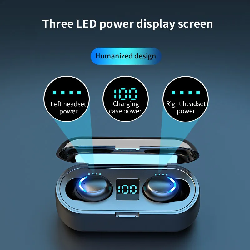Bluetooth 5 0 Earphone Wireless Headphones Earphones TWS Headset Blutooth Earbuds Handsfree Ear Buds Bloototh Earbud Ear Phones