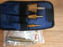 3 Drill-Bit-Set Saw-Tool Hole-Cutter Wood-Cone Step Metal Hss Steel Titanium 6 6