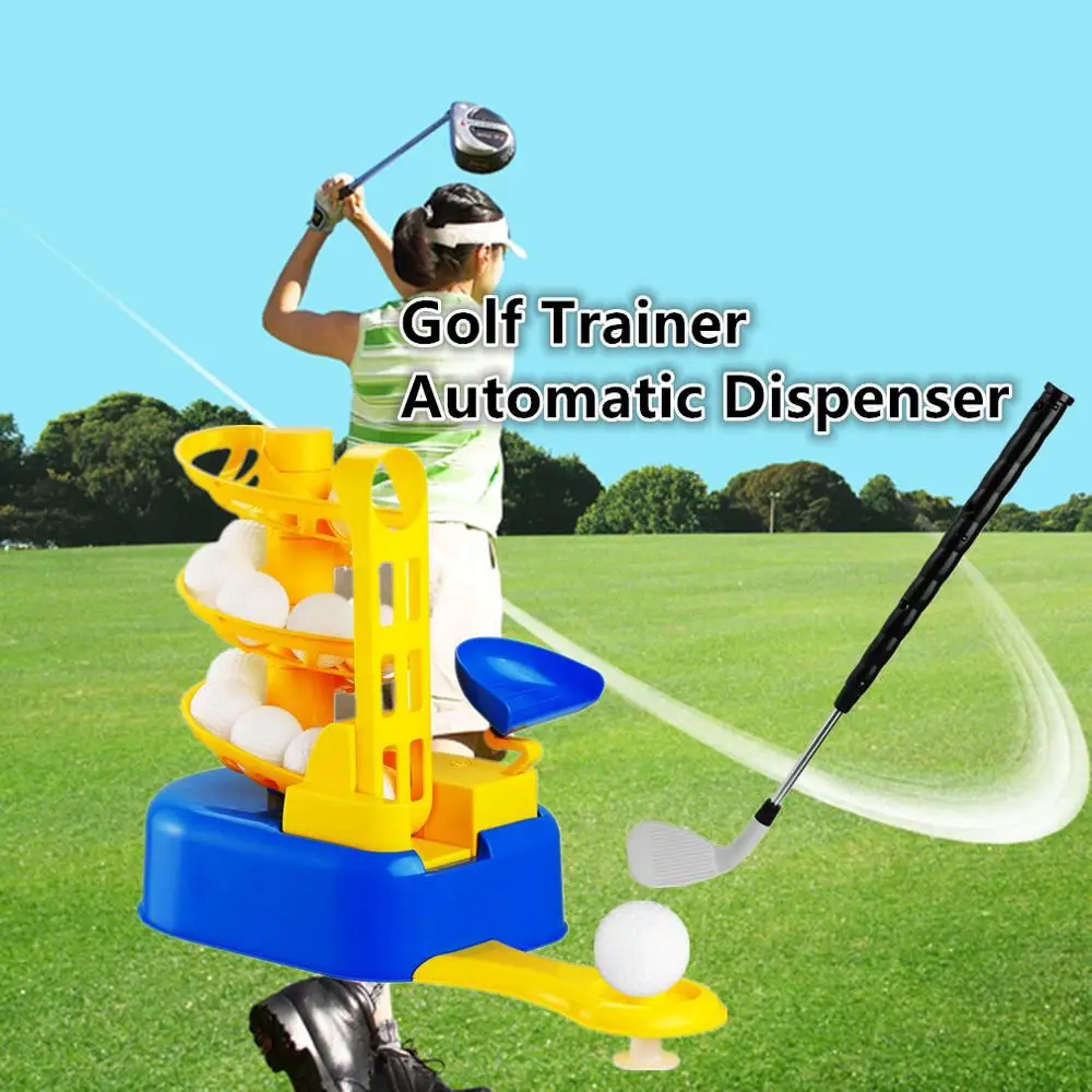 

Portable Mini Golf Trainer Golf Automatic Dispenser Training Eye Reaction Ability Easy To Use Golf Training Aids Kick Version