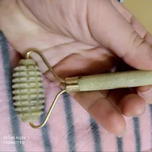 Rodillo de Jade Natural para masaje Facial, herramientas de cuidado para la piel Facial, raspador de Gouache Natural, belleza corporal, masajeador adelgazante, herramientas de elevación