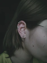 Pendientes Punk sin Piercing para el cartílago, pendientes con Clip para la oreja, para mujeres y niñas