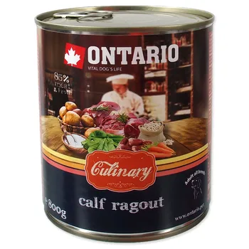 

Ontario canned food for dogs "stew with calf and Duck" 0,8 kg x 6 PCs