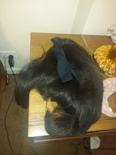 Pelucas de diadema rizadas y rectas Yaki, pelo sintético liso, sin pelucas frontales de encaje para mujeres negras, hechas a máquina de Wigs16-28 pulgadas