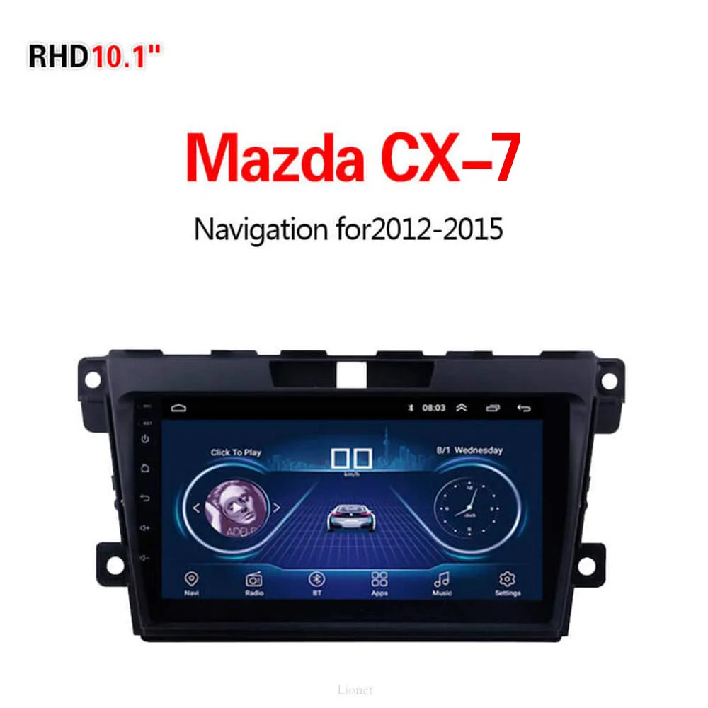 WIFI 1G16G Lionet gps навигация для автомобиля Mazda CX-7 2007- 9 дюймов RM1009X - Размер экрана, дюймов: WIFI 1G16G
