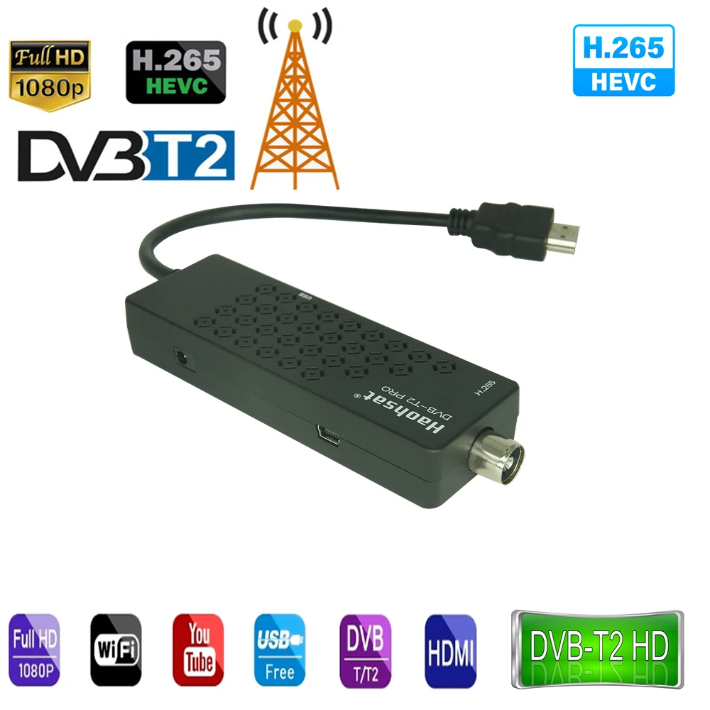 Haohsat HD DVB-T2PRO тюнер цифровой приемник DVB C T2 ТВ-приставка T2PRO ТВ-приемник Итальянский