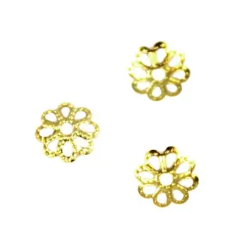

Decorative cap fin1261, 7*1mm, 30 pcs/pack (gold)