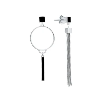 

Silver earrings with enamel sunlight sample 925 test