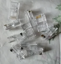 RJ45 Connector Network-Plug Ethernet-Cable Cable-Rj 8P8C UTP Cat5e AMPCOM 45-Ends Modular