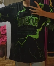 Camiseta de Hip-Hop para hombre, camiseta de rayo oscuro, ropa de calle de algodón Harajuku, camisetas de manga corta, camisetas de calle 2020