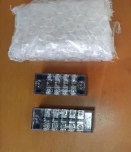 Screw Terminal Block-Strip Wire-Connector Barrier Dual-Row 15A 1pcs 600V 3/4/6-/..