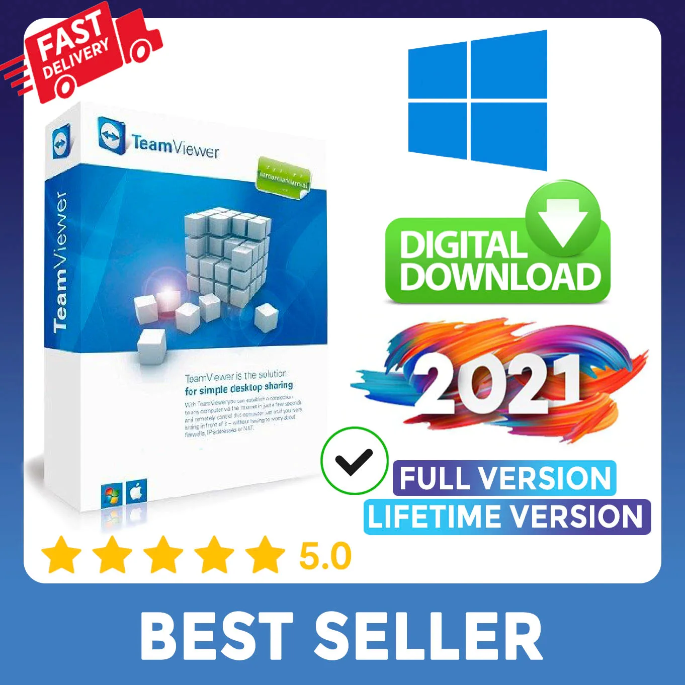 TeamViewer 15 2020, versión completa, para Windows, última versión